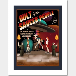 Cult of the Saucer People Science Fiction Posters and Art